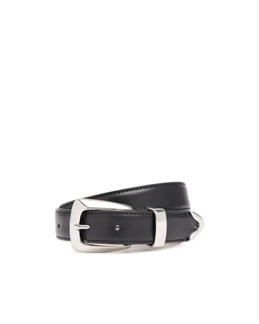 Khaite White Belt With Rectangular Buckle