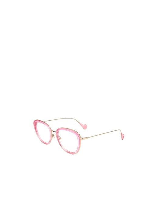 Moncler White Eyewear Cat-Eye Glasses