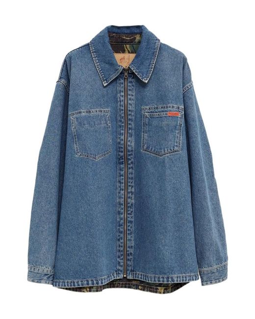 Martine Rose Green Reversible Shirt Jacket for men