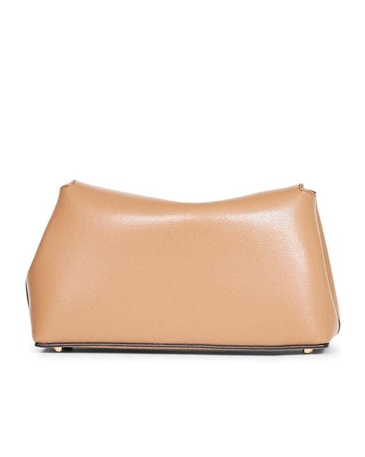Totême Natural Totême Mini T-Lock Clutch Bag