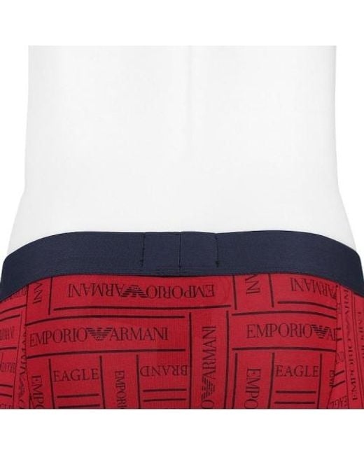Emporio Armani Red Logo Underwear for men