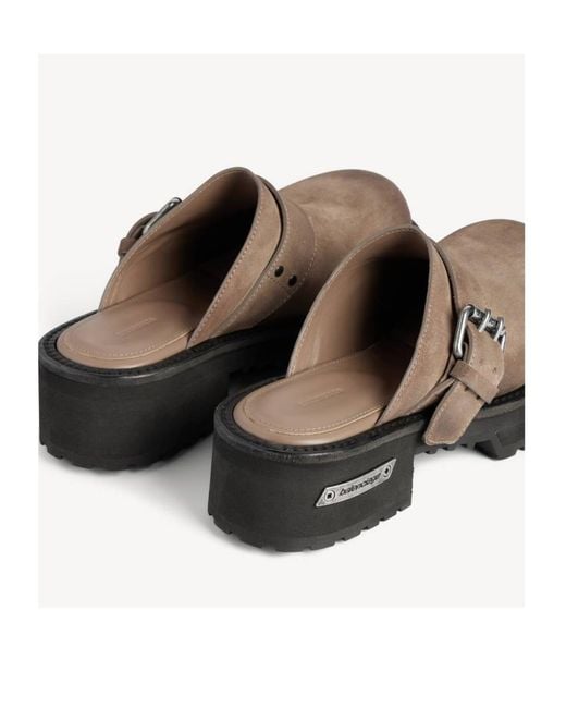 Balenciaga Brown Venom Worn-Out Effect Mules
