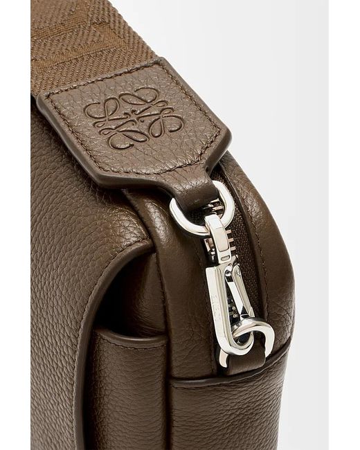 Loewe Brown Small Pebble Messenger Bag for men