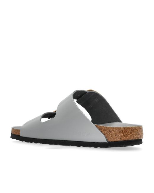 Birkenstock White Arizona Big Buckle Sandals