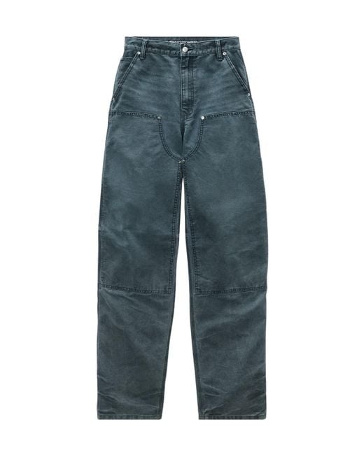Alexander Wang Blue High-Waist Workwear Carpenter Jeans
