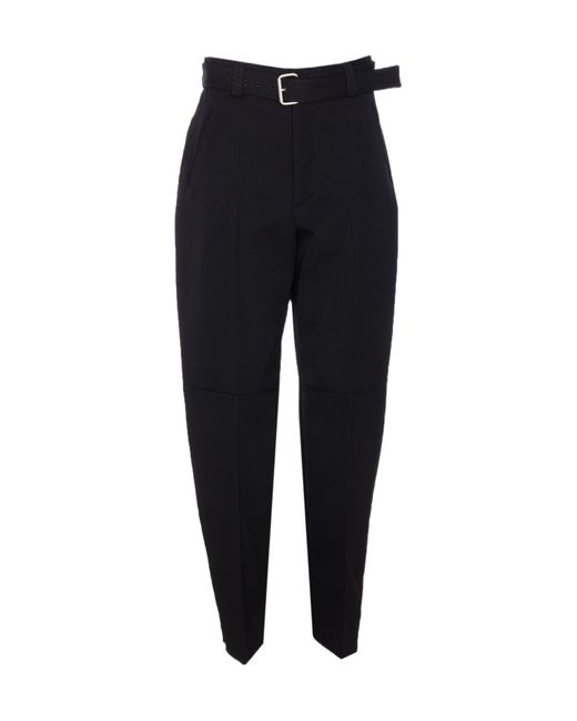Bottega Veneta Blue Belted Waist Tailored Trousers