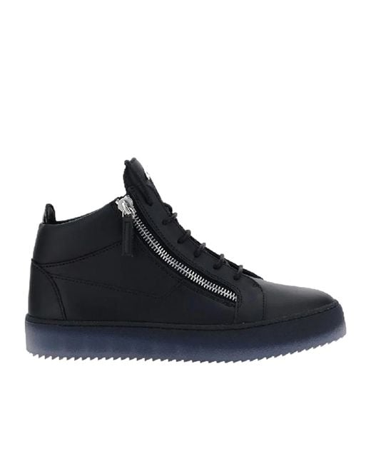 Giuseppe Zanotti Blue Round-Headed Sports Shoes for men