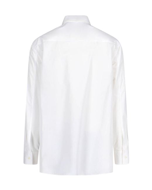 Jil Sander White Regular Fitted Buttoned Shirt for men