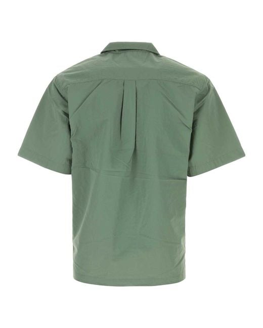 Carhartt Green Evers Camp-Collar Ripstop Short-Sleeved Shirt for men