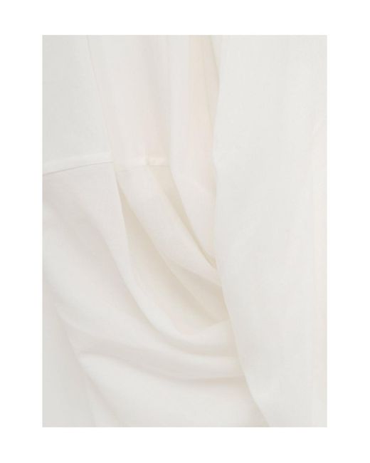 Totême  White Cocoon Skirt