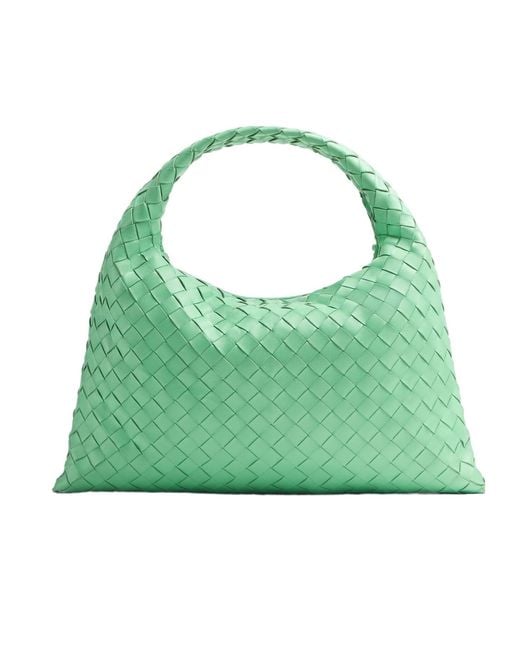 Bottega Veneta Green Small Hop Shoulder Bag