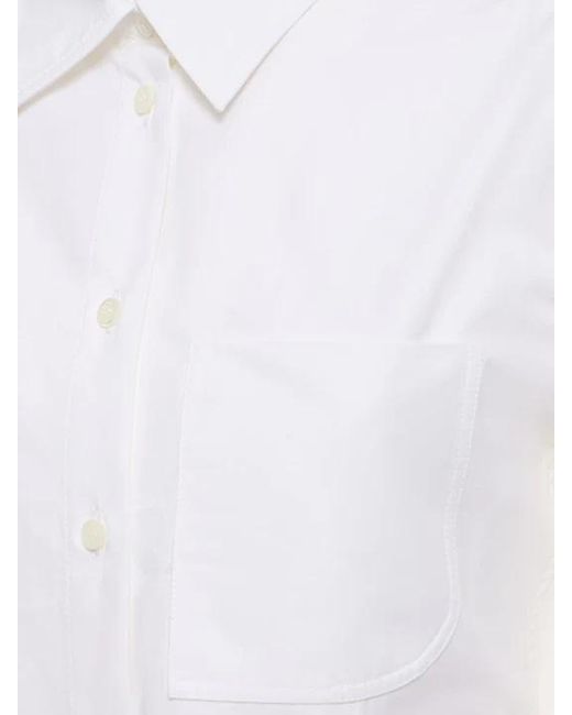 Jacquemus White La Chemise De Costume Bare-Back Shirt