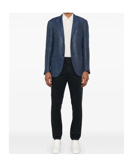 Canali Black Belt Loops Slacks for men