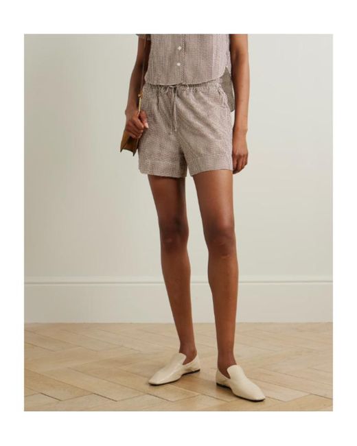 Veronica Beard Gray Gingham Shorts