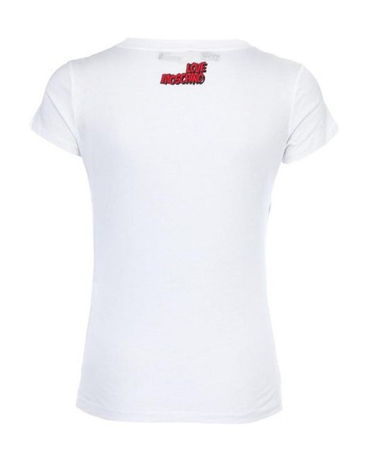 Moschino White Printed T-Shirt
