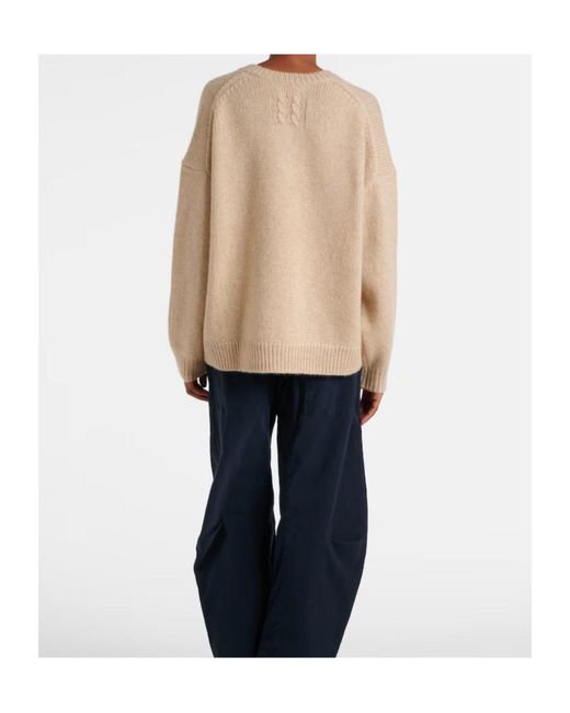Nili Lotan Natural V-Neck Sweater