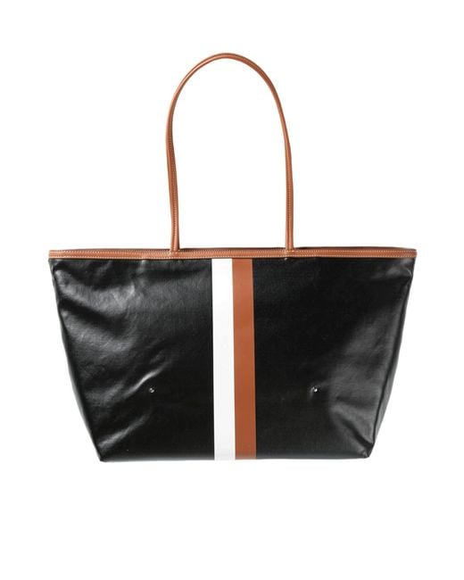 Tory Burch Black Large Racer Tote Bag