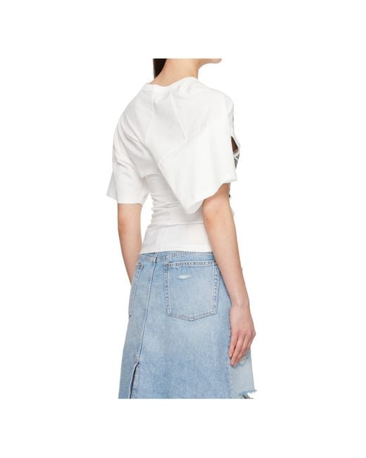 VAQUERA White Twisted T-Shirt