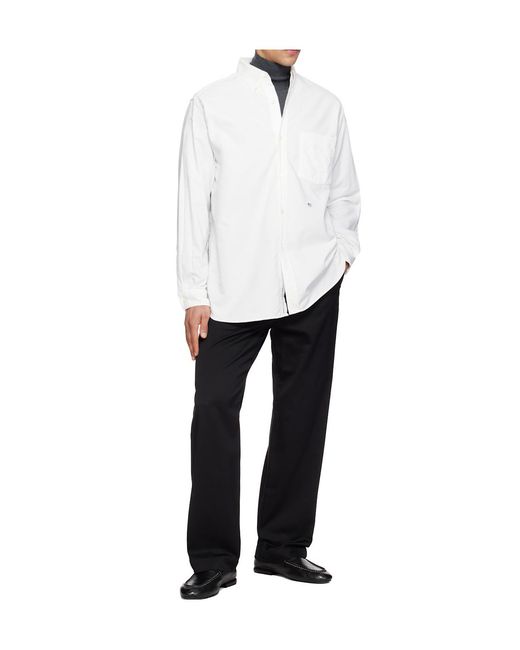 Nanamica White Long-Sleeved Shirt for men
