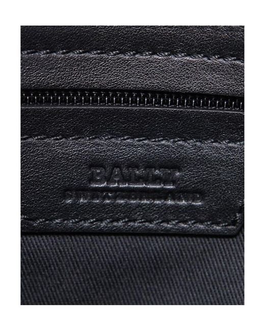Bally Black Logo Details Satchel for men