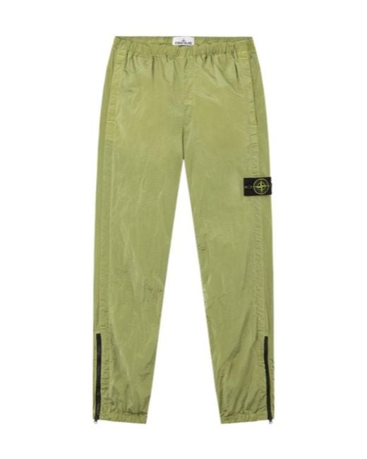 Stone Island Green Track Pants for men