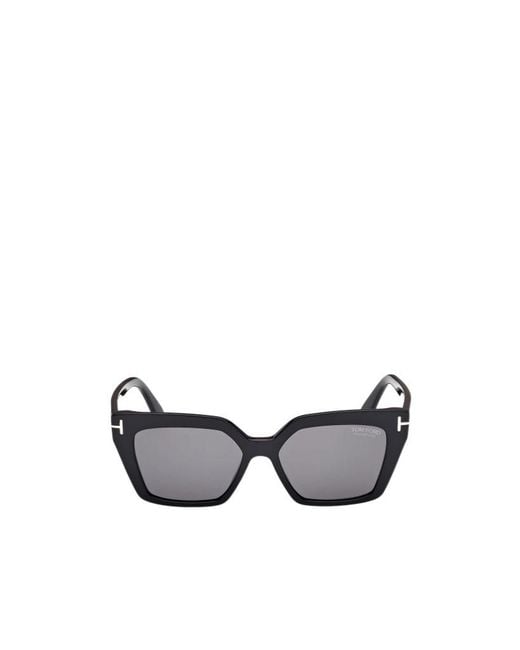 Tom Ford White Eyewear Square Frame Sunglasses