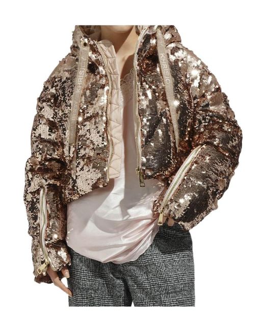 Khrisjoy Metallic Khris Crop Sparkly Jacket