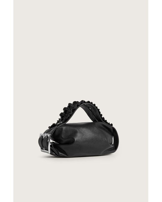 Simone Rocha Black Mini Biker Frill Belt Bag