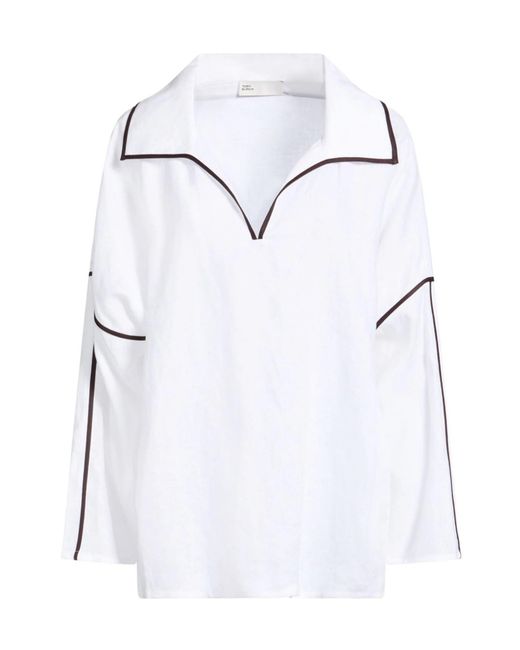 Tory Burch White Long Sleeves Top