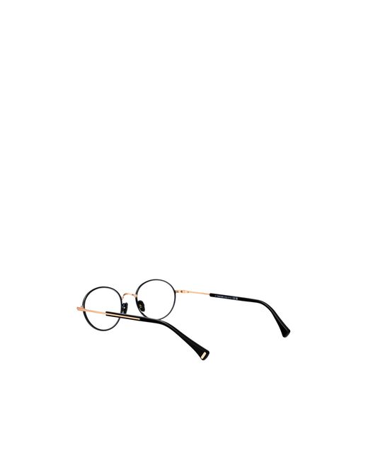 Tom Ford Metallic Eyewear Round Frame Glasses for men