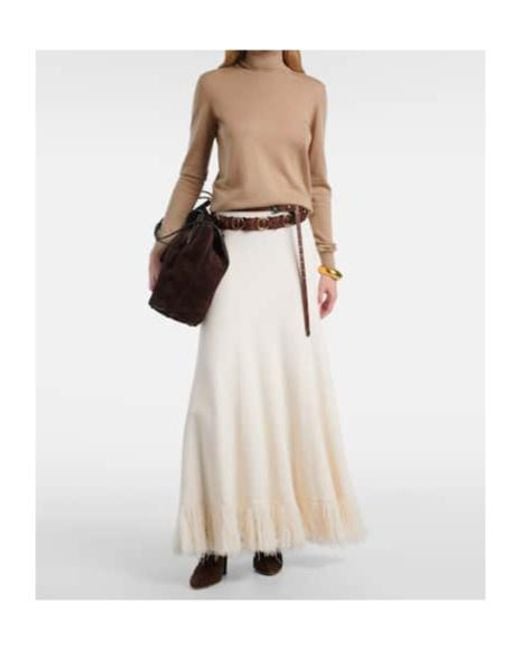 Ralph Lauren Natural Cashmere Turtleneck Sweater