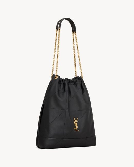 Saint Laurent Black Large Jamie Pochon Shoulder Bag