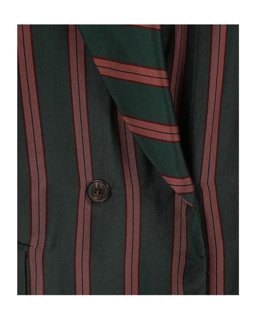Dries Van Noten Black Covy Striped Sleeveless Dress