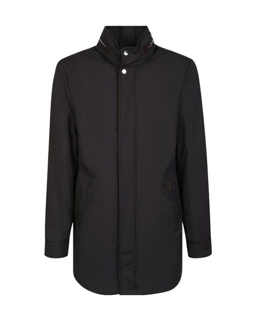 Moorer Black Long-Sleeved Down Jacket for men