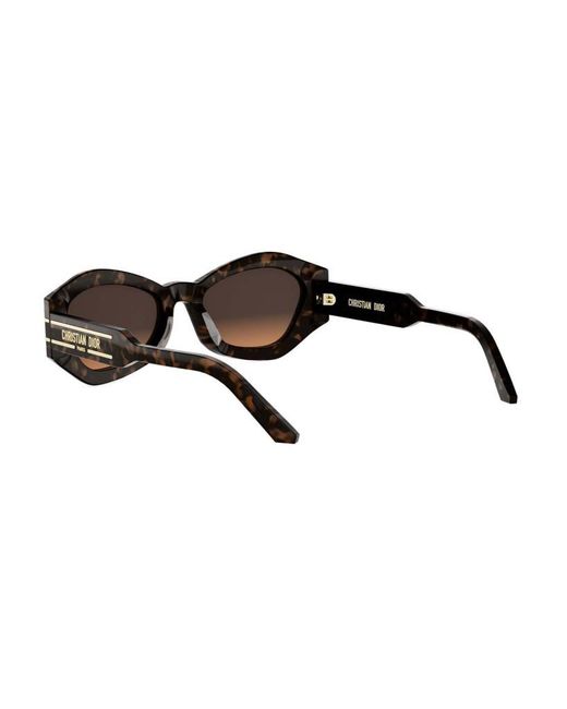 Dior White Eyewear Signature B1U Butterfly Frame Sunglasses