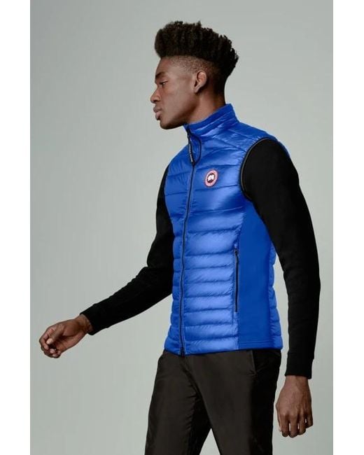 Canada Goose Blue Logo Patch Padded Gilet for men