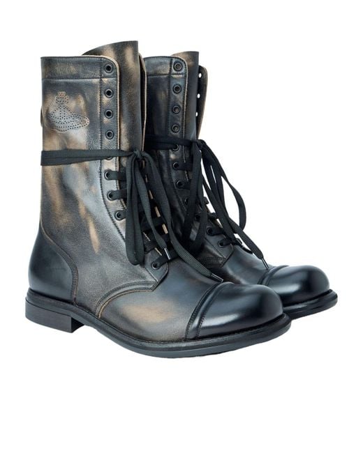 Vivienne Westwood Black Parachute Boots for men