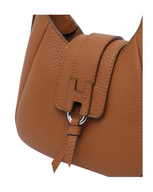 Hogan Brown Trend Mini Hobo Bag