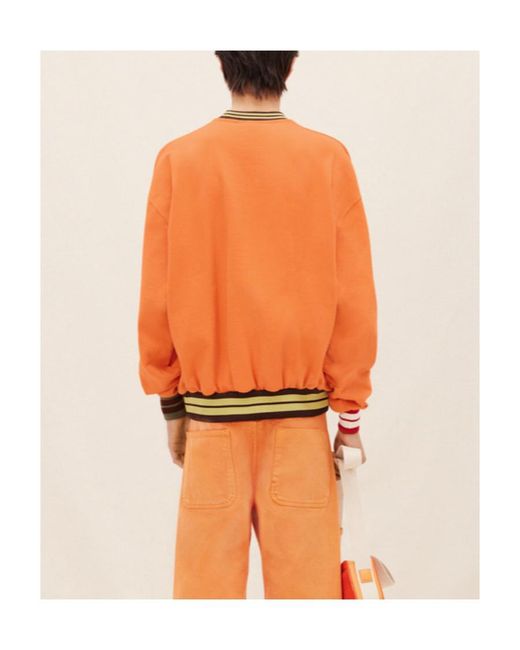 Jacquemus Orange Lasso Crewneck Sweatshirt for men
