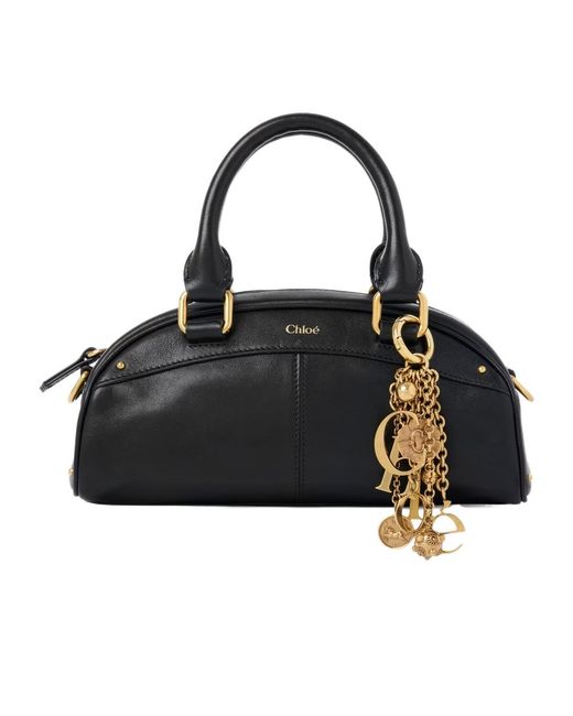 Chloé Black Chloé Small Bowling Top Handle Bag
