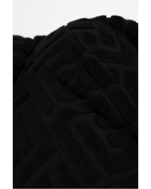 Balmain Black Logo Monogram Poncho for men