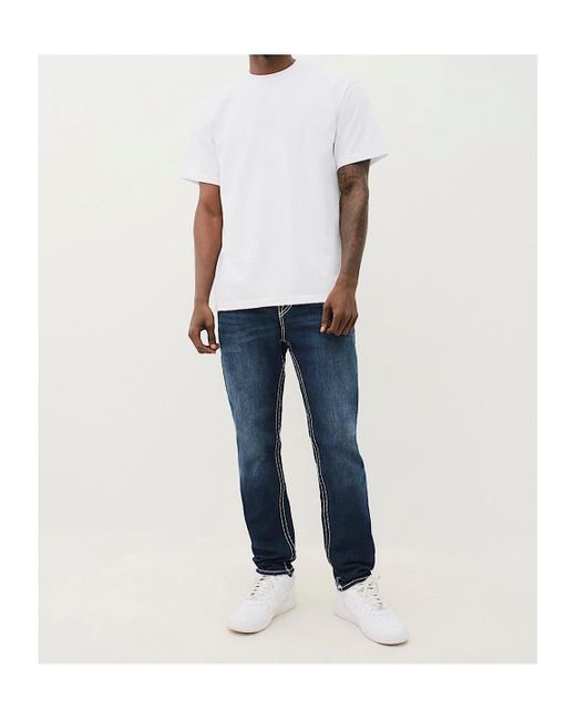 True Religion Blue Belt-Loop Jeans for men