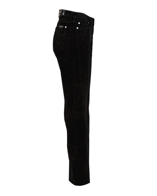 7 For All Mankind Black Wide-Leg Zip Jeans