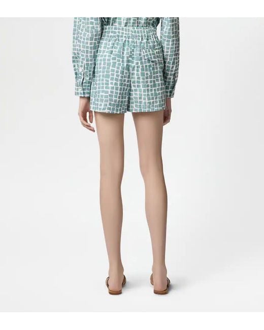 Tod's Blue Elasticated-Waistband Pocket Shorts