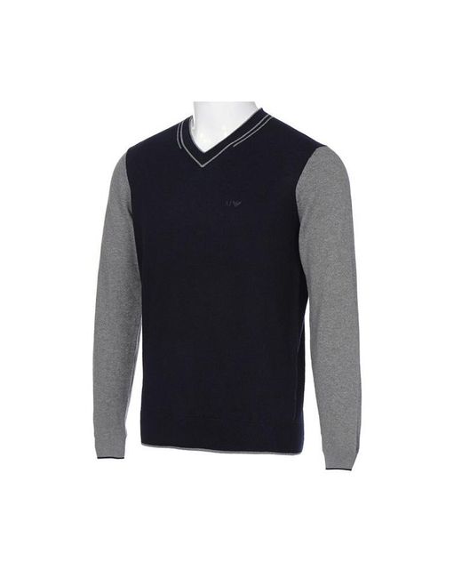 Armani Jeans Blue Logo Pullover for men