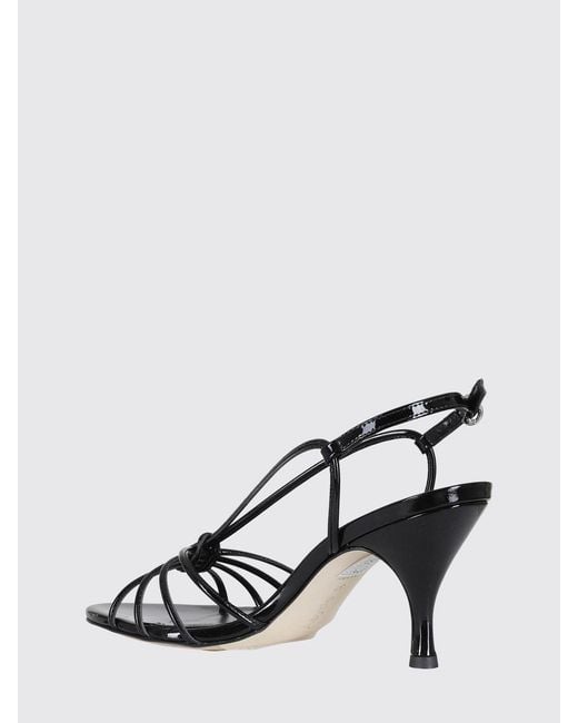 Aeyde Metallic Patent-Leather Sandals