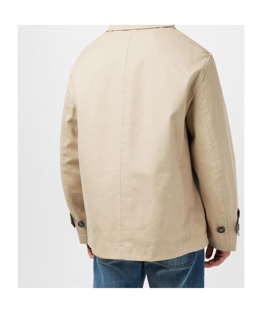 AMI Natural Single-Breasted Buttoned Jacket for men