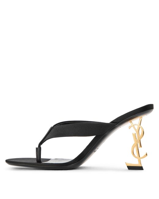 Saint Laurent Black High-Heeled Sandals