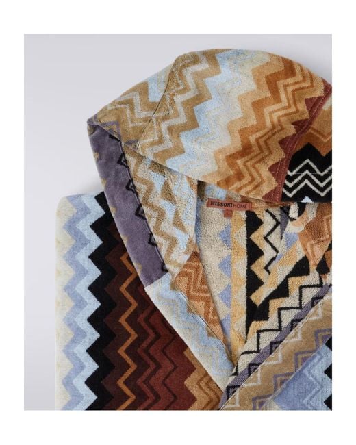 Missoni Multicolor Home Giacomo Hooded Bathrobe