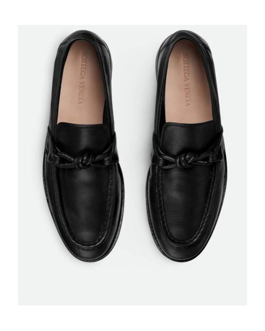 Bottega Veneta Black Astaire Slip-On Loafers for men